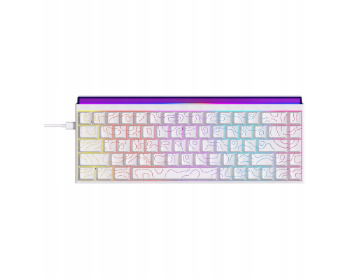 Ajazz mechaniczna przewodowa Ajazz NK68 Red Switch White USB-C