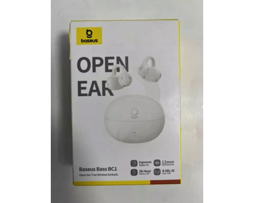 Baseus Baseus Bass BC1 Open-Ear TWS Clip-on Type Stellar, White