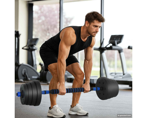 vidaXL vidaXL Zestaw hantli 4 w 1 40kg Black i blue