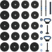 vidaXL vidaXL Zestaw hantli 4 w 1 40kg Black i blue
