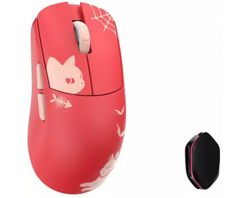 WLMouse YING Magnesium Bezprzewodowa mysz gamingowa, PAW3950HS, 8K Polling, OMRON Optical Switches - czerwony
