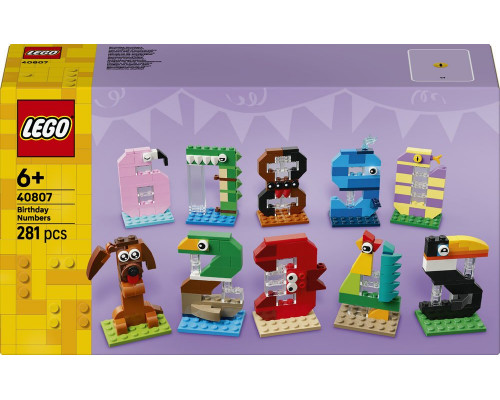 LEGO Exclusive Urodzinowe cyferki (40807)