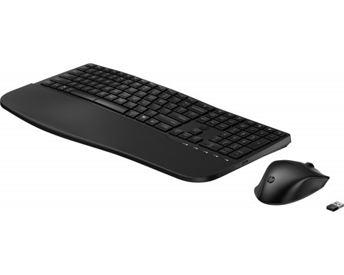 HP HP 685 CFT DUAL-MODE KB/MSE COMBO klawiatura Dołączona myszka Biuro RF Wireless + Bluetooth Black