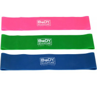 Body Sculpture Mini Band BB-103 różne poziomy oporu w zestawie wielokolorowy 3 szt.