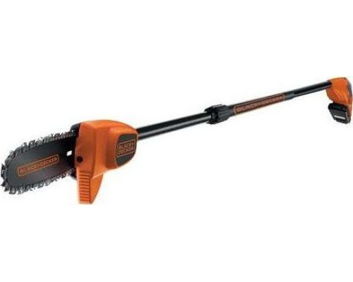 Black&Decker Pilarka akumulatorowa (18,0V, 2,0 Ah, Li-Ion, do przycinania gałęzi, dł.robocza 200-300 cm, ilość cięć z 1 naładowania 130 x 3,5cm, dł.miecza 20cm) - GPC1820L20-QW