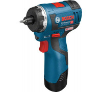 Bosch cordless drill GSR 12V-20 Professional HX, 12V (blue / black, L-BOXX, 2x Li-ion battery pack 3.0Ah) - 9WBAEHP5
