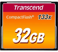 SD  Transcend 133x Compact Flash 32 GB  (TS32GCF133)