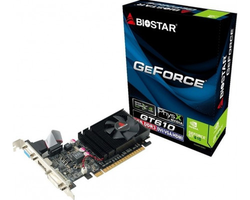 *GT610 Biostar GeForce GT 610 2GB DDR3 (VN6103THX6)