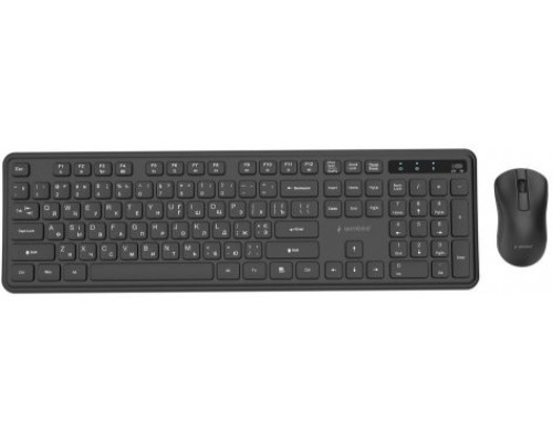 Gembird Slim Pro Business Bezprzewodowy na biurko Black Układ RU (KBS-WPS-01-CYRL)