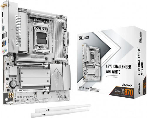 AMD X870 ASRock X870 CHALLENGER WIFI WHITE