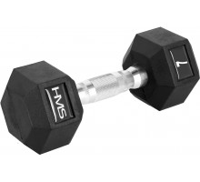 HMS ‎‎Hantel Hex Pro rubberized 1 x 7 kg