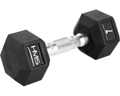 HMS ‎‎Hantel Hex Pro rubberized 1 x 7 kg