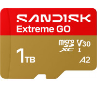 SD  SanDisk Extreme GO MicroSDXC 1 TB Class 10 UHS-I/U3 A2 V30 (SDSQXGN-1T00-GN6MN)