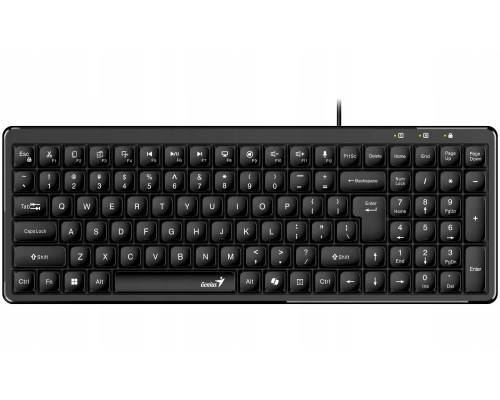 Genius LuxeMate 120 Copilot przewodowa USB CZ/SK Czarna (31310059403)