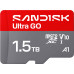 SD  SanDisk Ultra GO MicroSDXC 1.5 TB Class 10 UHS-I/U1 A1 V10 (SDSQUGN-1T50-GN6MN)