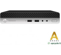 Mini PC Lenovo Mini PC upcycle it HP ProDesk 400 G4 DM (Refurbished) A Intel Core i5 i5-8500T 8 GB DDR4-SDRAM 256 GB SSD Windows 11 Pro Black, Silver (DESK-400G4-A002)