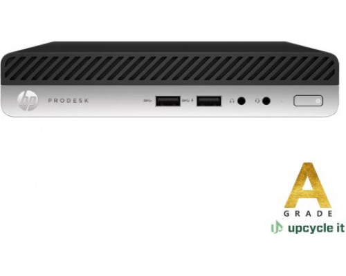 Mini PC Lenovo Mini PC upcycle it HP ProDesk 400 G4 DM (Refurbished) A Intel Core i5 i5-8500T 8 GB DDR4-SDRAM 256 GB SSD Windows 11 Pro Black, Silver (DESK-400G4-A002)