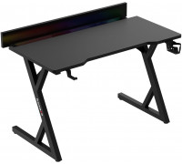 Gaming galds Huzaro Hero 2.4 RGB Black 120 cmx67 cm