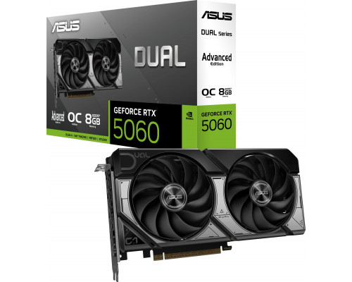 Asus Dual GeForce RTX 5060 OC Advanced 8GB GDDR7 DLSS4 (DUAL-RTX5060-O8G-A)