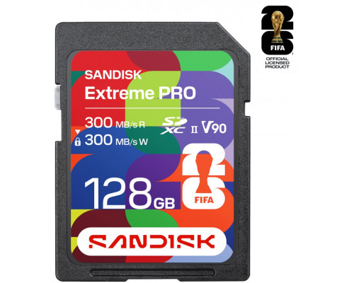 SD  SanDisk FIFA World Cup 2026 Edition SDXC 128 GB UHS-II V90 (SDSDXDM-128G-GN4IH)