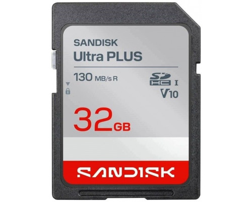 SD  SanDisk Ultra Plus SDHC 32 GB UHS-I V10 (SDSDUB3-032G-GN6IN)