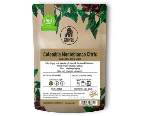 Ingagi Coffee Colombia Monteblanco Citric filtr 200g (5905068088517)