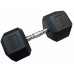 Kubisport Hantla jednoręczna sześciokątna gumowana ciężar obciążenie 25 kg (Kub_05-CB25HEX)