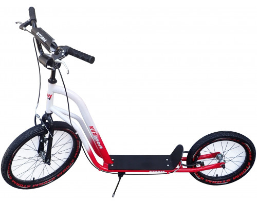 Kubisport Storm z nadmuchiwanymi kołami 20/16´´ biało-Red (Kub_05-CSK26K)