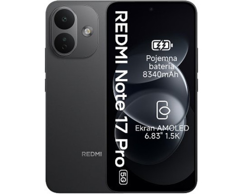 Xiaomi Redmi Note 17 Pro 5G 5G 6/256GB Black  (MZB0OVIEU)