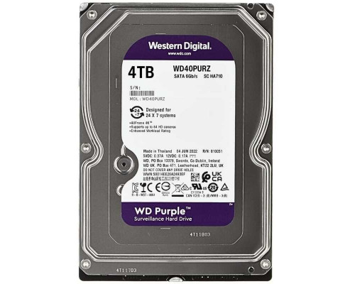 WD Purple 4TB 3.5 SATA 24/7 Refurbished (HDD-WD40PURZ/R)