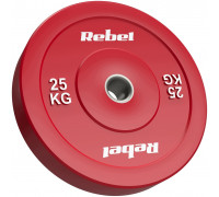 Rebel olympic rubberized Bumper, seria Beast, 25kg, otwór 51 mm, Active (RBA-2145-25)