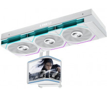 Lian Li HydroShift II OLED Curved 360 UNI FAN TL AiO Water Cooling, 360 mm, OLED Display, TL-FLEX Fans - White (WASE-1046)