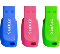 Pendrive SanDisk Cruzer Blade (3 sztuki), 32 GB (SDCZ50C-032G-B46T)