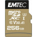 SD  Emtec Speedin Pro MicroSDXC 256 GB Class 10 UHS-I/U3 A1 V30 (ECMSDM256GXC10SP)
