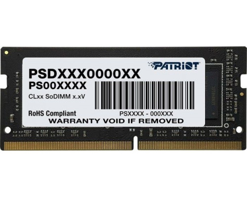 Patriot Signature, SODIMM, DDR4, 32 GB, 3200 MHz, CL22 (PSD432G32002S)