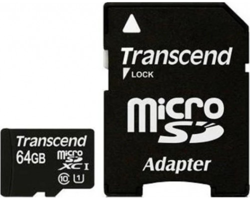 SD  Transcend MicroSDXC 64 GB Class 10 UHS-I  (TS64GUSDXC10)