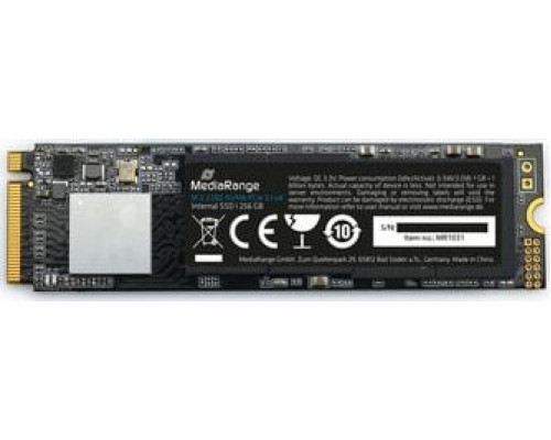 SSD 256GB SSD MediaRange 256GB M.2 2280 PCI-E x4 Gen3.1 NVMe (MR1031)