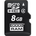 SD  GoodRam microCARD MicroSDHC 8 GB Class 4  (M40A-0080R11)
