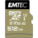 SD  Emtec Speedin Pro MicroSDXC 512 GB Class 10 UHS-I/U3 A2 V30 (ECMSDM512GXC10SP)