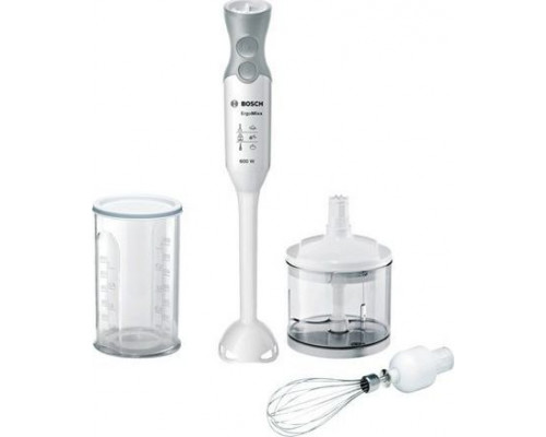 Bosch Bosch ErgoMixx MSM66050 Hand Blender, 600 W, Number of speeds 12, Turbo mode, Chopper, Ice crushing, White