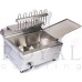 Royal Catering 1126 SMAŻALNIK DO PĄCZKÓW FRYTEK RYB Z PÓŁKĄ DWA KOSZE 24L 1126