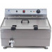 Royal Catering 1126 SMAŻALNIK DO PĄCZKÓW FRYTEK RYB Z PÓŁKĄ DWA KOSZE 24L 1126
