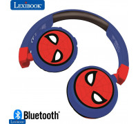 Lexibook Składane 2 w 1 Bluetooth® i przewodowe z bezpieczną dla dzieci głośnością SpiderMan