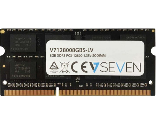 V7 SODIMM, DDR3L, 8 GB, 1600 MHz, CL11 (V7128008GBS-LV)