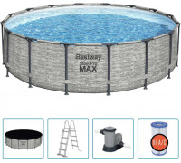 Bestway Swimming pool Power Steel, circle, 488x122 cm