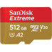 SD  SanDisk Extreme MicroSDXC 512 GB Class 10 UHS-I/U3 A2 V30 (SDSQXAV-512G-GN6MA)