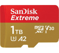 SD  SanDisk Extreme MicroSDXC 1 TB Class 10 UHS-I/U3 A2 V30 (SDSQXAV-1T00-GN6MA)
