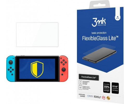 3MK Niepękające swith kło hybryforwe na Nintenfor Switch - FlexibleGlass Lite