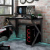 Gaming galds Elior Black biurko gamingowe z uchwytami - Higo