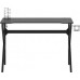 Gaming galds Elior Black biurko gamingowe z uchwytami - Higo